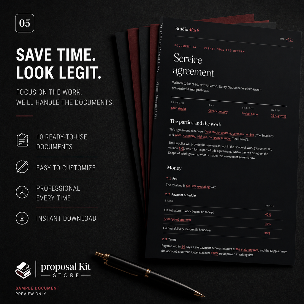 Proposal Kit - Act Like a Business